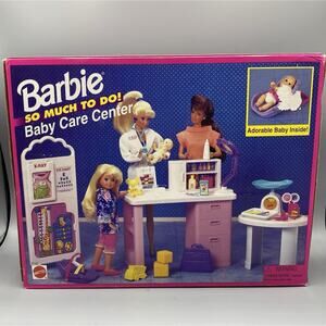 Barbie So Much to Do Baby Care Center Set w/Baby 1995 Sealed 67153